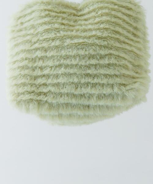 RODE SKO（ロデスコ）の「シャギーファーバッグ（トートバッグ・レディース・キャメル/ミント・ONE）」の15枚目の写真