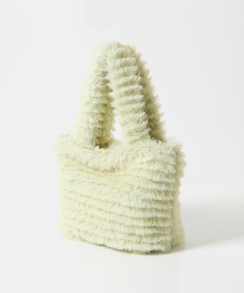 RODE SKO（ロデスコ）の「シャギーファーバッグ（トートバッグ・レディース・キャメル/ミント・ONE）」の17枚目の写真