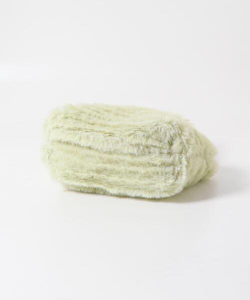 RODE SKO（ロデスコ）の「シャギーファーバッグ（トートバッグ・レディース・キャメル/ミント・ONE）」の18枚目の写真