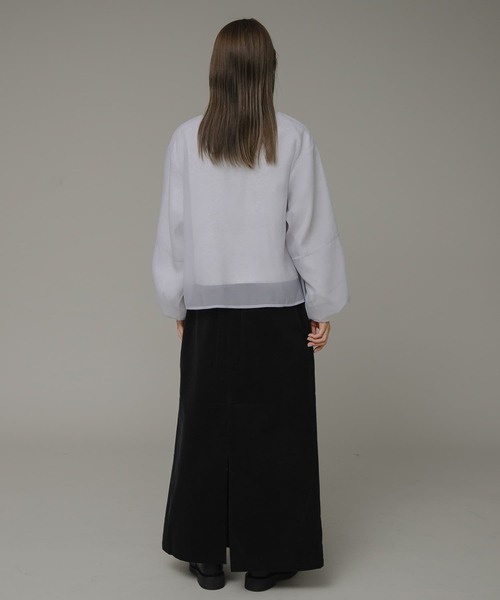 URBAN RESEARCH Sonny Label（アーバンリサーチサニーレーベル）の「『WEB限定』オーガンジードッキングスウェット（スウェット・レディース・アイボリー/ブラウン系その他/ライトグレー・FREE）」の15枚目の写真