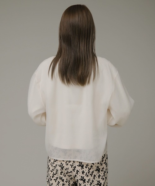 URBAN RESEARCH Sonny Label（アーバンリサーチサニーレーベル）の「『WEB限定』オーガンジードッキングスウェット（スウェット・レディース・アイボリー/ブラウン系その他/ライトグレー・FREE）」の21枚目の写真