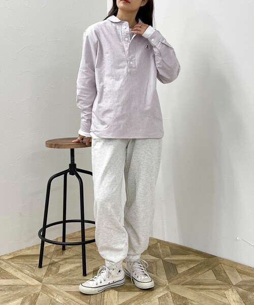 fredy emue（フレディエミュ）の「【GEVACO/ゲバコ】OXラウンドカラー長袖シャツ（シャツ/ブラウス・レディース・ブルー系その他7/ブラック系その他/ブラック系その他3/オフホワイト/ホワイト系その他4・38）」の13枚目の写真