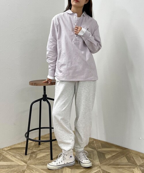 fredy emue（フレディエミュ）の「【GEVACO/ゲバコ】OXラウンドカラー長袖シャツ（シャツ/ブラウス・レディース・ブルー系その他7/ブラック系その他/ブラック系その他3/オフホワイト/ホワイト系その他4・38）」の14枚目の写真