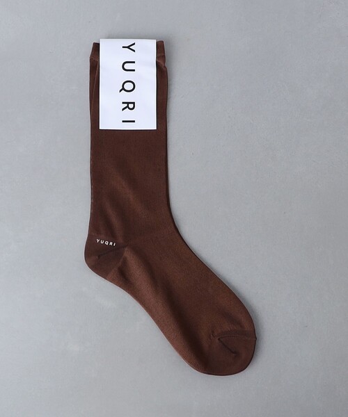 YUQRI（ユクリ）の「＜YUQRI＞SHEER ソックス（ソックス/靴下・レディース・ブラック/ブラウン/ホワイト・FREE）」の4枚目の写真