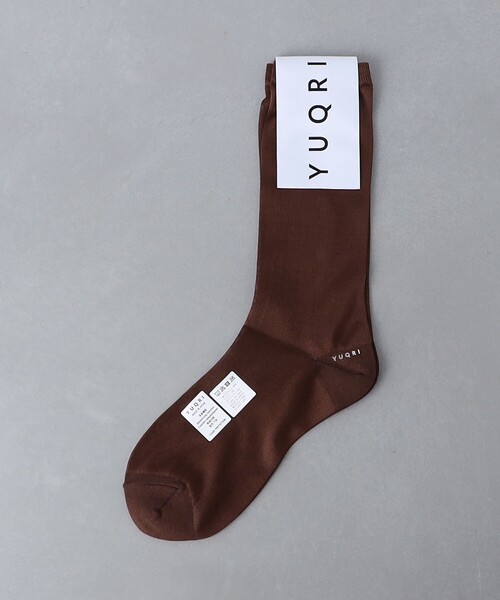 YUQRI（ユクリ）の「＜YUQRI＞SHEER ソックス（ソックス/靴下・レディース・ブラック/ブラウン/ホワイト・FREE）」の12枚目の写真