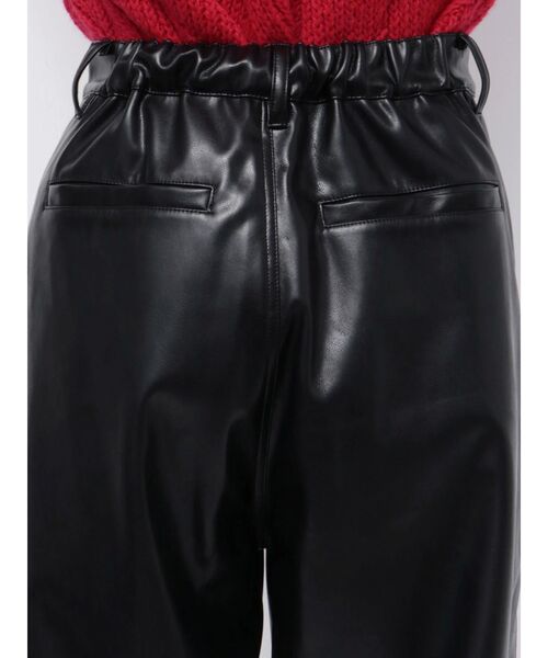 セール】ワイドストレートレザーパンツ（その他パンツ）｜ELENDEEK