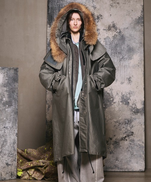 UNISEX》Prime-Over M-65 Mods Coat Combined With MA-1 Flight Jacket