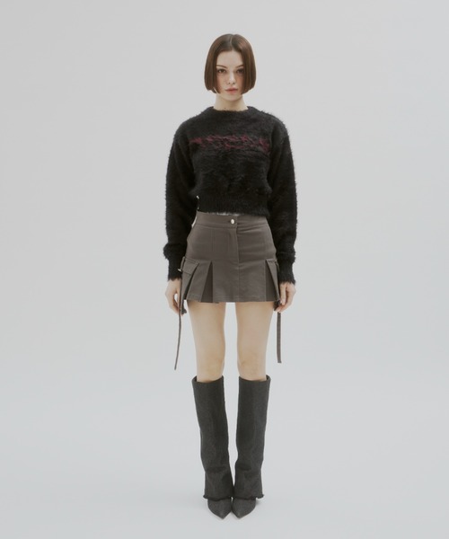 GAB GAB（ガブガブ）の「POISONシャギーニット（ニット/セーター・レディース・ブラック/グレー・FREE）」の3枚目の写真