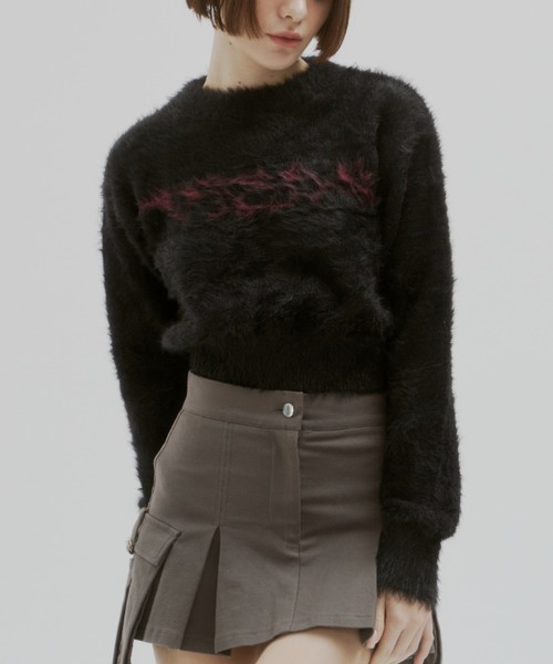 GAB GAB（ガブガブ）の「POISONシャギーニット（ニット/セーター・レディース・ブラック/グレー・FREE）」の15枚目の写真