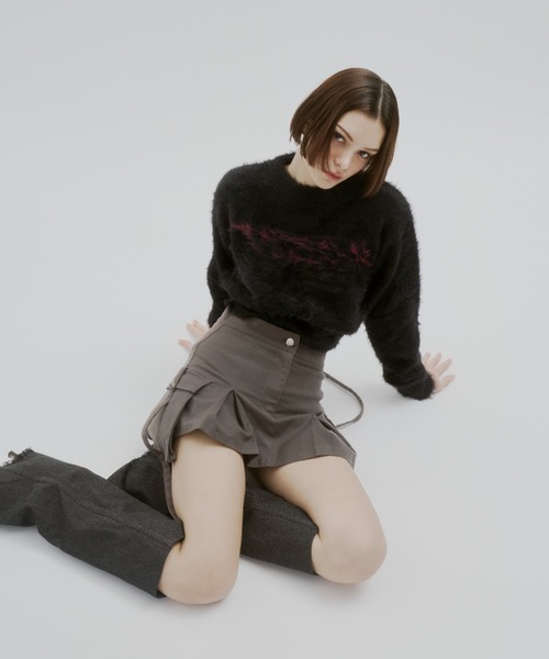 GAB GAB（ガブガブ）の「POISONシャギーニット（ニット/セーター・レディース・ブラック/グレー・FREE）」の17枚目の写真