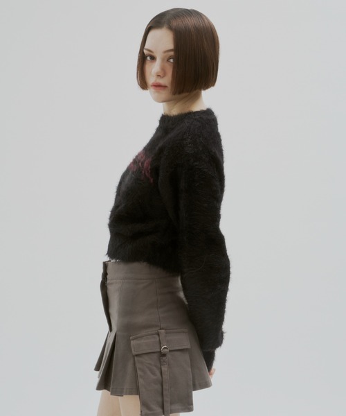 GAB GAB（ガブガブ）の「POISONシャギーニット（ニット/セーター・レディース・ブラック/グレー・FREE）」の14枚目の写真