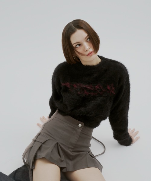 GAB GAB（ガブガブ）の「POISONシャギーニット（ニット/セーター・レディース・ブラック/グレー・FREE）」の18枚目の写真