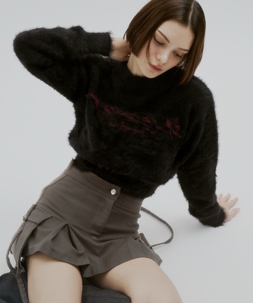 GAB GAB（ガブガブ）の「POISONシャギーニット（ニット/セーター・レディース・ブラック/グレー・FREE）」の19枚目の写真