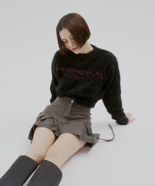 GAB GAB（ガブガブ）の「POISONシャギーニット（ニット/セーター・レディース・ブラック/グレー・FREE）」の20枚目の写真