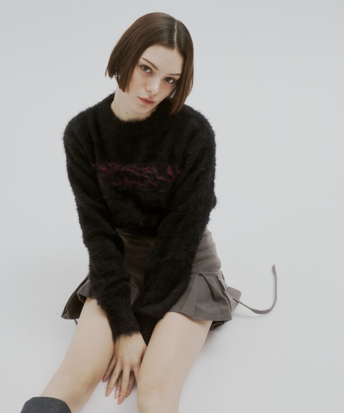 GAB GAB（ガブガブ）の「POISONシャギーニット（ニット/セーター・レディース・ブラック/グレー・FREE）」の22枚目の写真