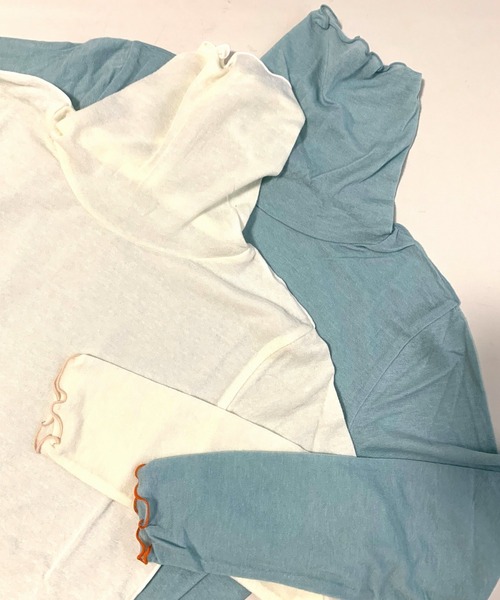 Q(キュー)の「マシュマロタートル(Tシャツ/カットソー・レディース・ライトブルー/ブラック/アイボリー/ライトグレー/ネイビー/ラベンダー・MEDIUM)」の10枚目の写真