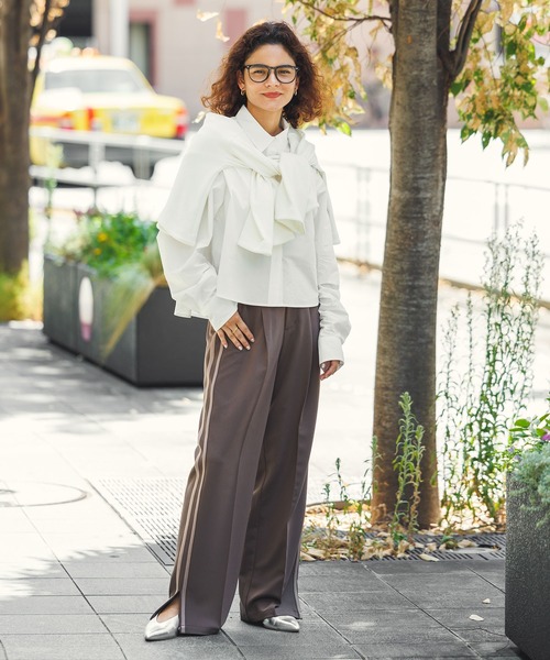 Gready Brilliant（グレディブリリアン）の「サイドラインパンツ（その他パンツ・レディース・ダークブラウン/ベージュ系・FREE）」の13枚目の写真