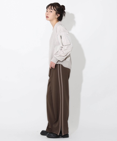 Gready Brilliant（グレディブリリアン）の「サイドラインパンツ（その他パンツ・レディース・ダークブラウン/ベージュ系・FREE）」の15枚目の写真