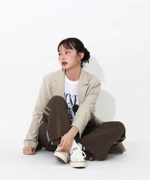 Gready Brilliant（グレディブリリアン）の「サイドラインパンツ（その他パンツ・レディース・ダークブラウン/ベージュ系・FREE）」の22枚目の写真