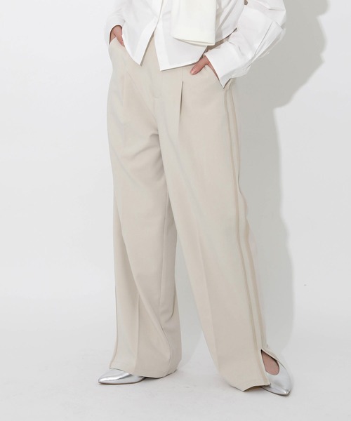 Gready Brilliant（グレディブリリアン）の「サイドラインパンツ（その他パンツ・レディース・ダークブラウン/ベージュ系・FREE）」の8枚目の写真