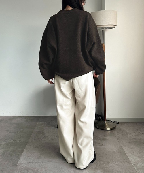 apres jour mignon（アプレジュールミニョン）の「ハートモチーフニット【ZOZOTOWN限定アイテム】（ニット/セーター・レディース・チャコールグレー/ネイビー/ダークブラウン・フリー/X-LARGE）」の21枚目の写真