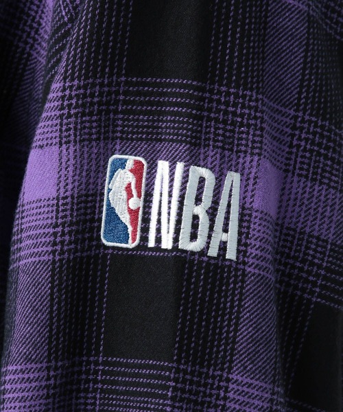 セール】【NBA】刺繍チェックネルシャツ（シャツ/ブラウス