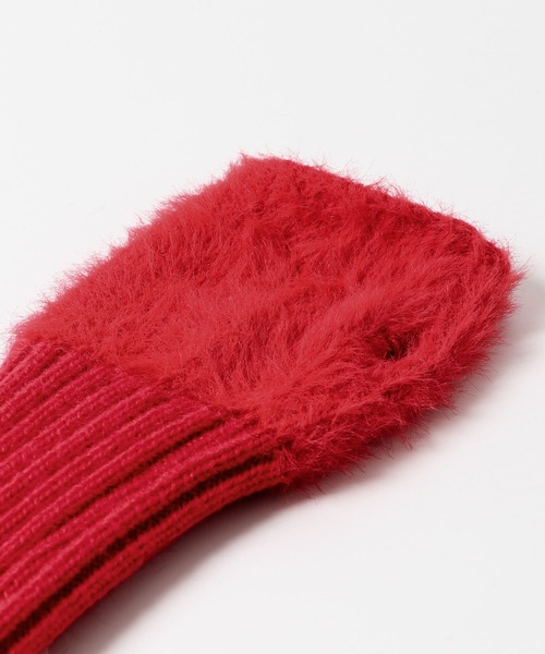 KBF（ケイビーエフ）の「ファーアームウォーマー（手袋・レディース・レッド/ホワイト/ブラック・ONE）」の18枚目の写真