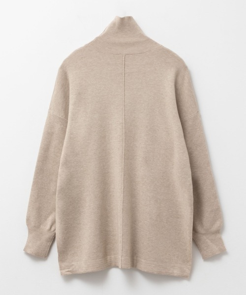 HusHusH（ハッシュアッシュ）の「【HusHusH/ハッシュアッシュ】リブタートルネック ニットチュニック（ニット/セーター・レディース・ラベンダー/モカ/ブラック・M/L）」の19枚目の写真