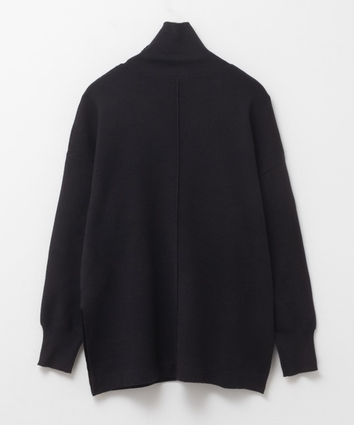 HusHusH（ハッシュアッシュ）の「【HusHusH/ハッシュアッシュ】リブタートルネック ニットチュニック（ニット/セーター・レディース・ラベンダー/モカ/ブラック・M/L）」の17枚目の写真