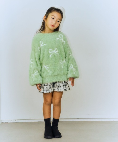 10C REPIPI（ジューシーレピピ）の「【10C REPIPI】ツイードショートパンツ（その他パンツ・キッズ・ホワイト/ブラック・130cm/110cm/120cm）」の5枚目の写真