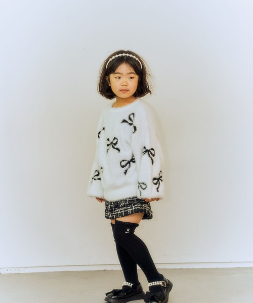 10C REPIPI（ジューシーレピピ）の「【10C REPIPI】ツイードショートパンツ（その他パンツ・キッズ・ホワイト/ブラック・130cm/110cm/120cm）」の7枚目の写真