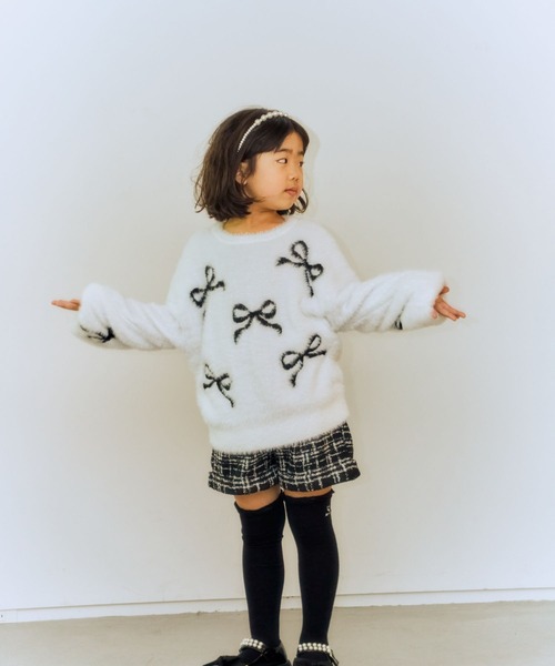 10C REPIPI（ジューシーレピピ）の「【10C REPIPI】ツイードショートパンツ（その他パンツ・キッズ・ホワイト/ブラック・130cm/110cm/120cm）」の8枚目の写真