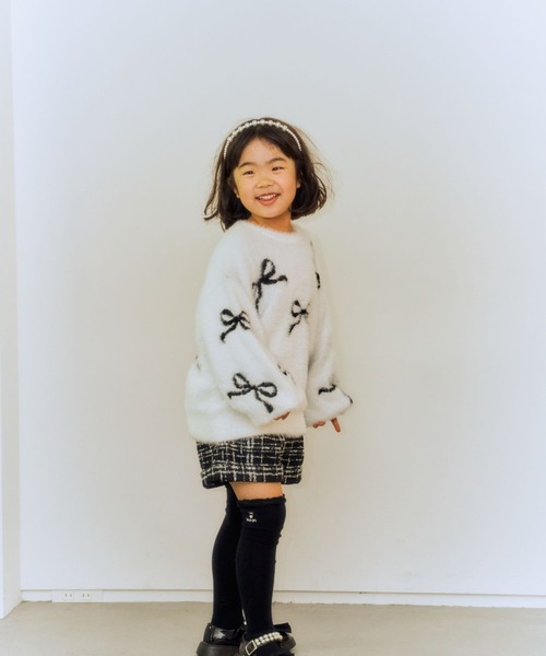 10C REPIPI（ジューシーレピピ）の「【10C REPIPI】ツイードショートパンツ（その他パンツ・キッズ・ホワイト/ブラック・130cm/110cm/120cm）」の9枚目の写真