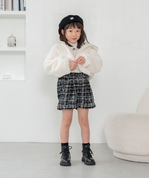 10C REPIPI（ジューシーレピピ）の「【10C REPIPI】ツイードショートパンツ（その他パンツ・キッズ・ホワイト/ブラック・130cm/110cm/120cm）」の21枚目の写真