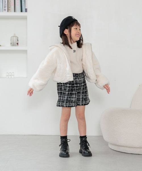 10C REPIPI（ジューシーレピピ）の「【10C REPIPI】ツイードショートパンツ（その他パンツ・キッズ・ホワイト/ブラック・130cm/110cm/120cm）」の22枚目の写真