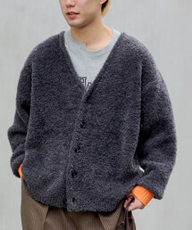 【UNISEX】フェザーヤーンニットカーディガン
