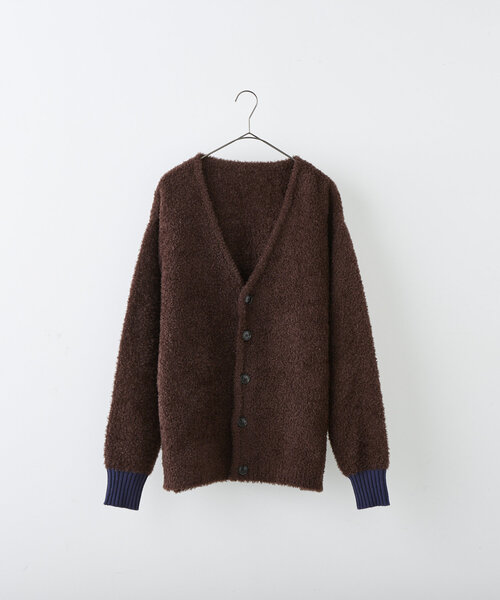 WHIMSIC(ウィムジック)の「【UNISEX】フェザーヤーンニットカーディガン(カーディガン/ボレロ・レディース・グレー/チャコールグレー/ブラウン・FREE)」の8枚目の写真