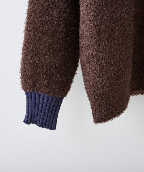 WHIMSIC(ウィムジック)の「【UNISEX】フェザーヤーンニットカーディガン(カーディガン/ボレロ・レディース・グレー/チャコールグレー/ブラウン・FREE)」の10枚目の写真