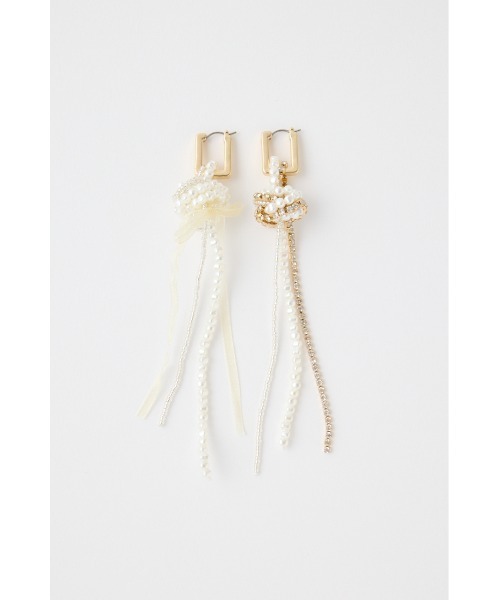 MOUSSY（マウジー）の「F/PEARL BIJOU HOOP ピアス（ピアス（両耳用）・レディース・ゴールド/シルバー・FREE）」の3枚目の写真