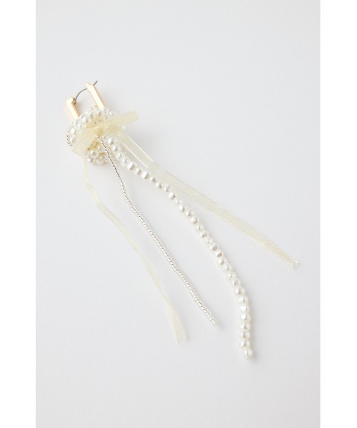 MOUSSY（マウジー）の「F/PEARL BIJOU HOOP ピアス（ピアス（両耳用）・レディース・ゴールド/シルバー・FREE）」の5枚目の写真