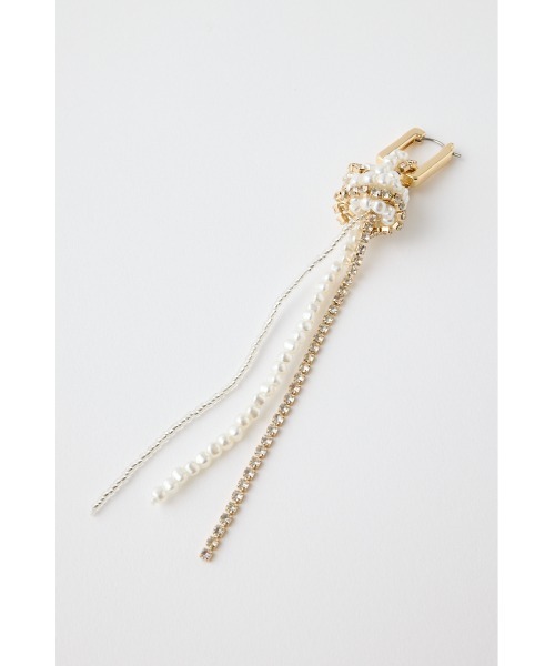 MOUSSY（マウジー）の「F/PEARL BIJOU HOOP ピアス（ピアス（両耳用）・レディース・ゴールド/シルバー・FREE）」の6枚目の写真