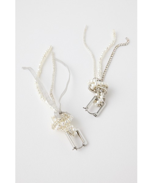 MOUSSY（マウジー）の「F/PEARL BIJOU HOOP ピアス（ピアス（両耳用）・レディース・ゴールド/シルバー・FREE）」の10枚目の写真