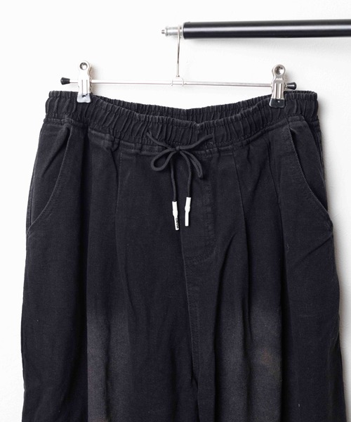 【セール】《Bling leads》エイジング加工 ワイドバギー デニムパンツ（デニムパンツ）｜Bling Leads（ブリングリーズ）