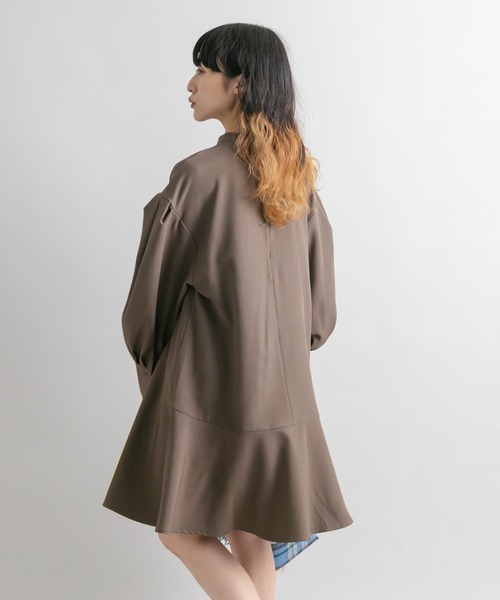 KBF（ケイビーエフ）の「タックスリーブミニワンピース（ワンピース・レディース・ブラック/ダークブラウン/イエロー系その他・ONE）」の17枚目の写真