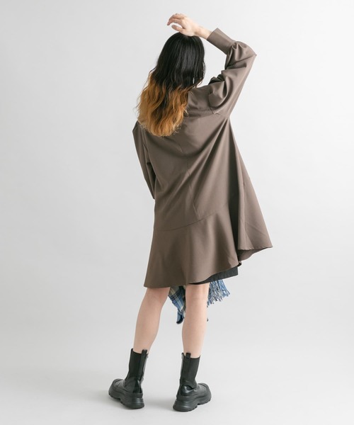 KBF（ケイビーエフ）の「タックスリーブミニワンピース（ワンピース