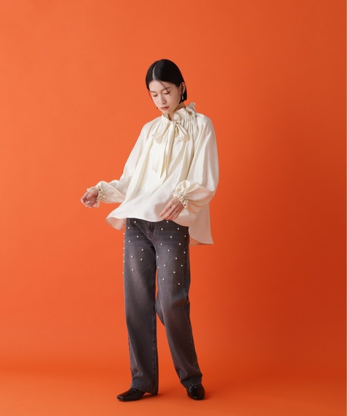 N.(N. Natural Beauty Basic)(エヌエヌナチュラルビューティーベーシック)の「◆パールデニム(デニムパンツ・レディース・グレー/ブルー・SMALL/MEDIUM)」の9枚目の写真