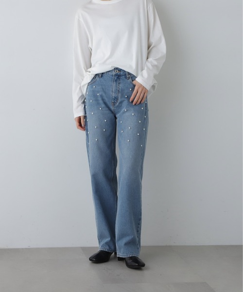 N.(N. Natural Beauty Basic)(エヌエヌナチュラルビューティーベーシック)の「◆パールデニム(デニムパンツ・レディース・グレー/ブルー・SMALL/MEDIUM)」の22枚目の写真