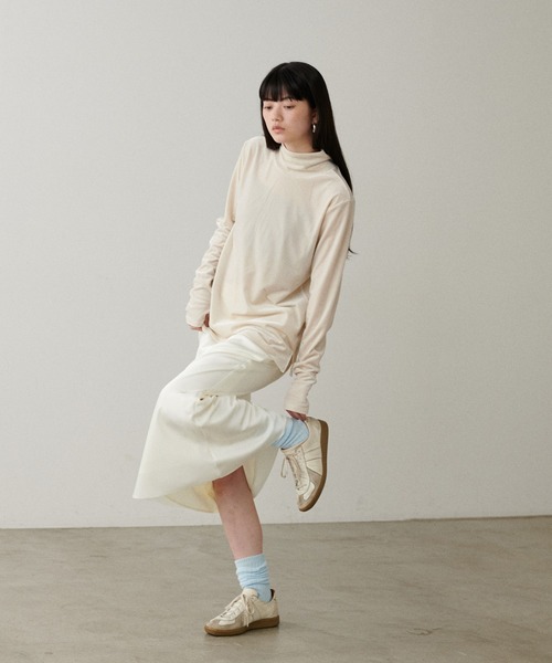 LARUTA(ラルータ)の「【LARUTA】ハーフZIPベロアトップス(Tシャツ/カットソー・レディース・ブラウン/ブラック/オフホワイト・FREE)」の14枚目の写真