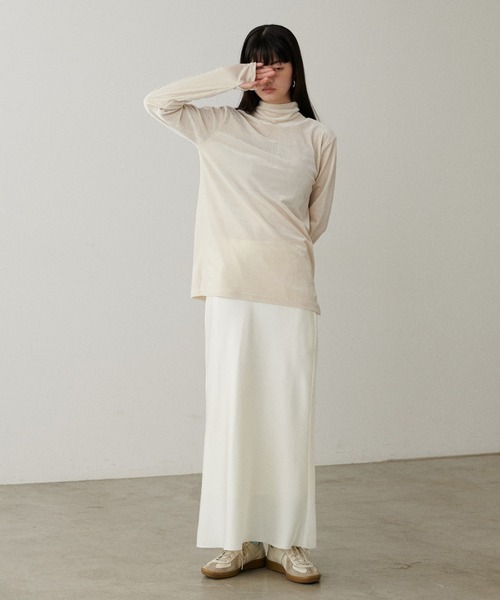 LARUTA(ラルータ)の「【LARUTA】ハーフZIPベロアトップス(Tシャツ/カットソー・レディース・ブラウン/ブラック/オフホワイト・FREE)」の15枚目の写真