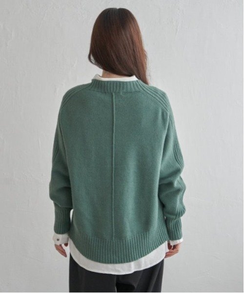 LBC（エルビーシー）の「【お得だ値】サイドスリットニット（ニット/セーター・レディース・ベージュ/グリーン/ブルー/チャコールグレー・L/M）」の19枚目の写真